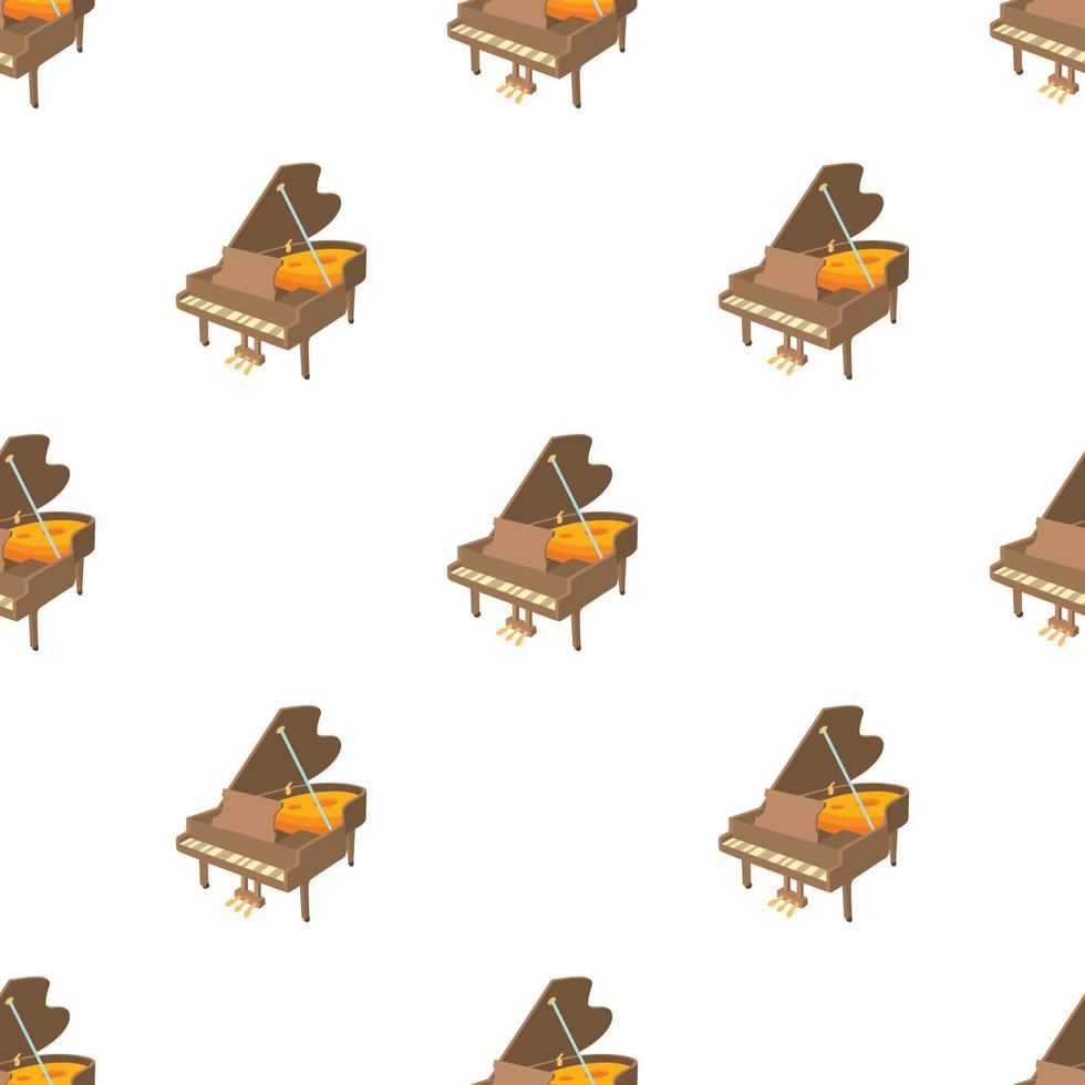 Grand piano pattern seamless vector