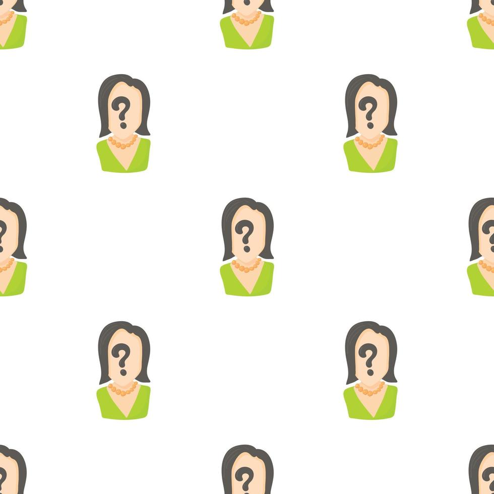 Question pattern seamless vector