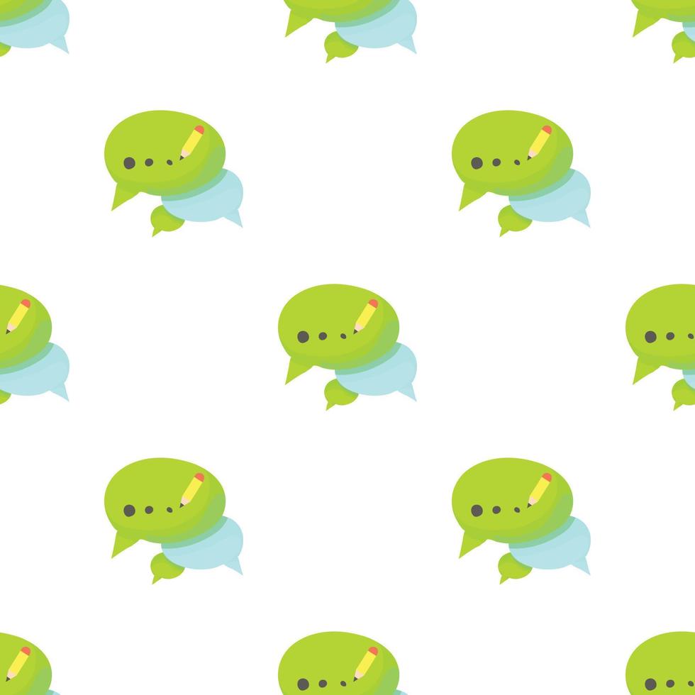 Chat pattern seamless vector