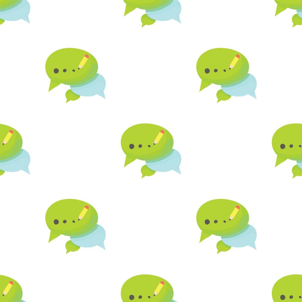 Chat pattern seamless vector