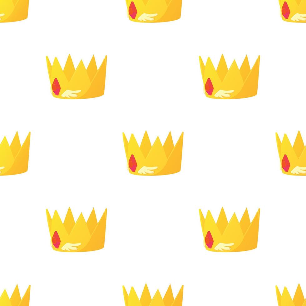 Crown pattern seamless vector