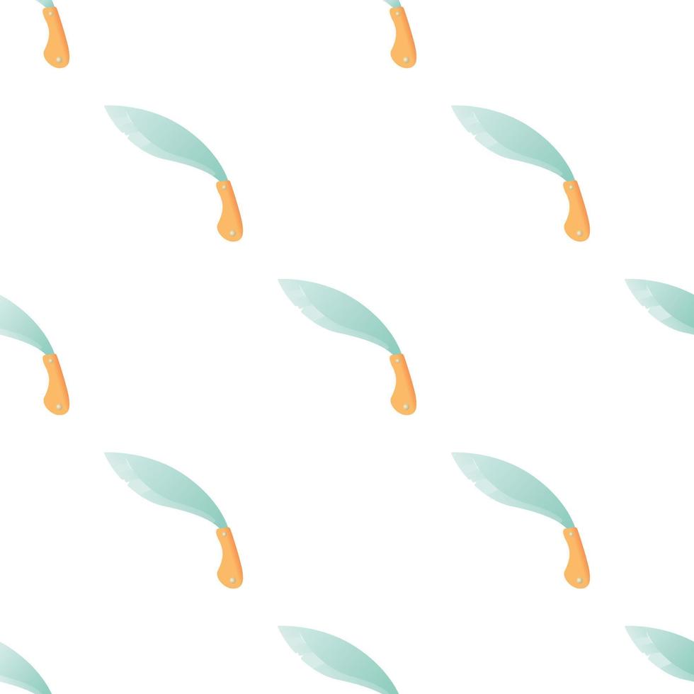 Crooked knife pattern seamless vector