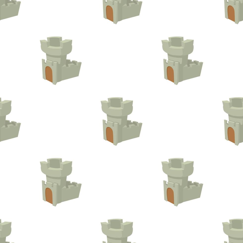 Castle tower pattern seamless vector