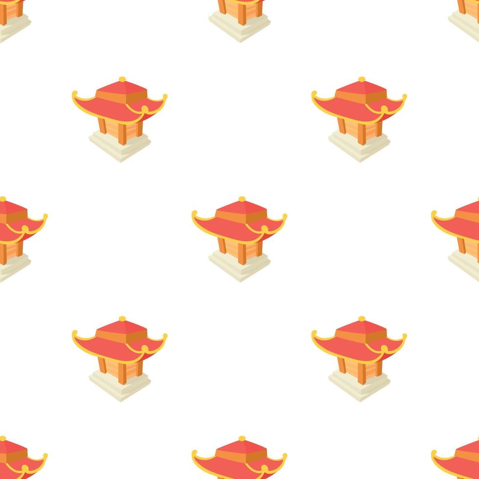 Asian pagoda pattern seamless vector