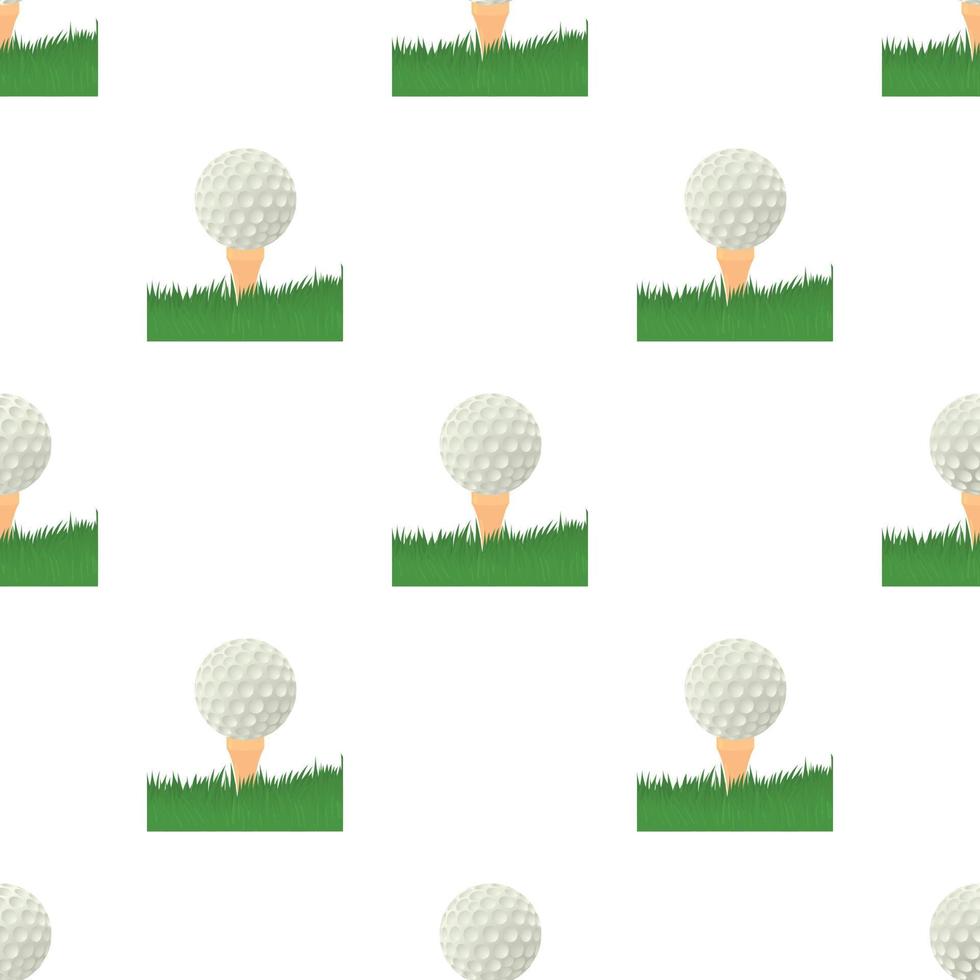 Ball for golf pattern seamless vector