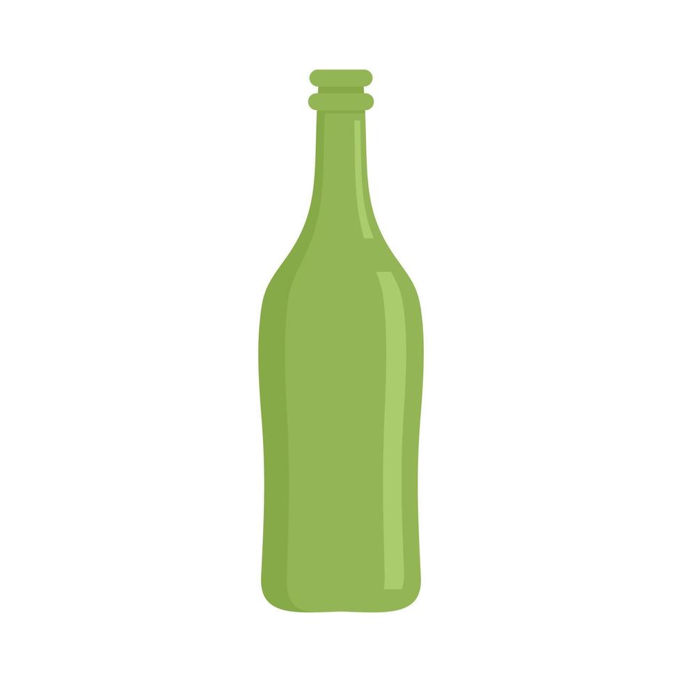 icono de botella de vidrio vector aislado plano