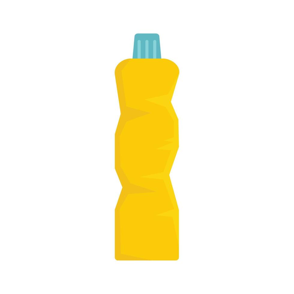 Garbage cleaner bottle icon flat isolated vector