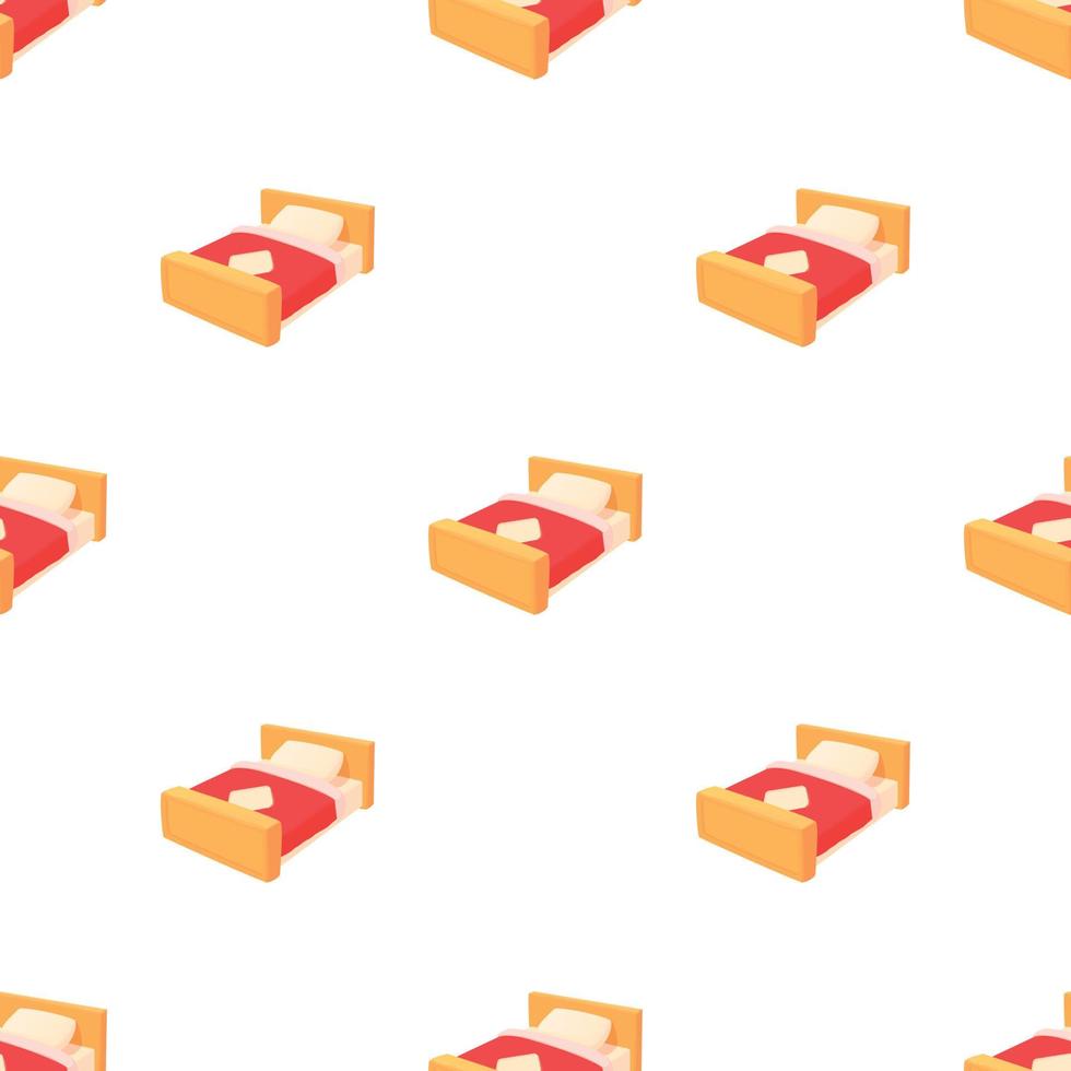 Bed pattern seamless vector