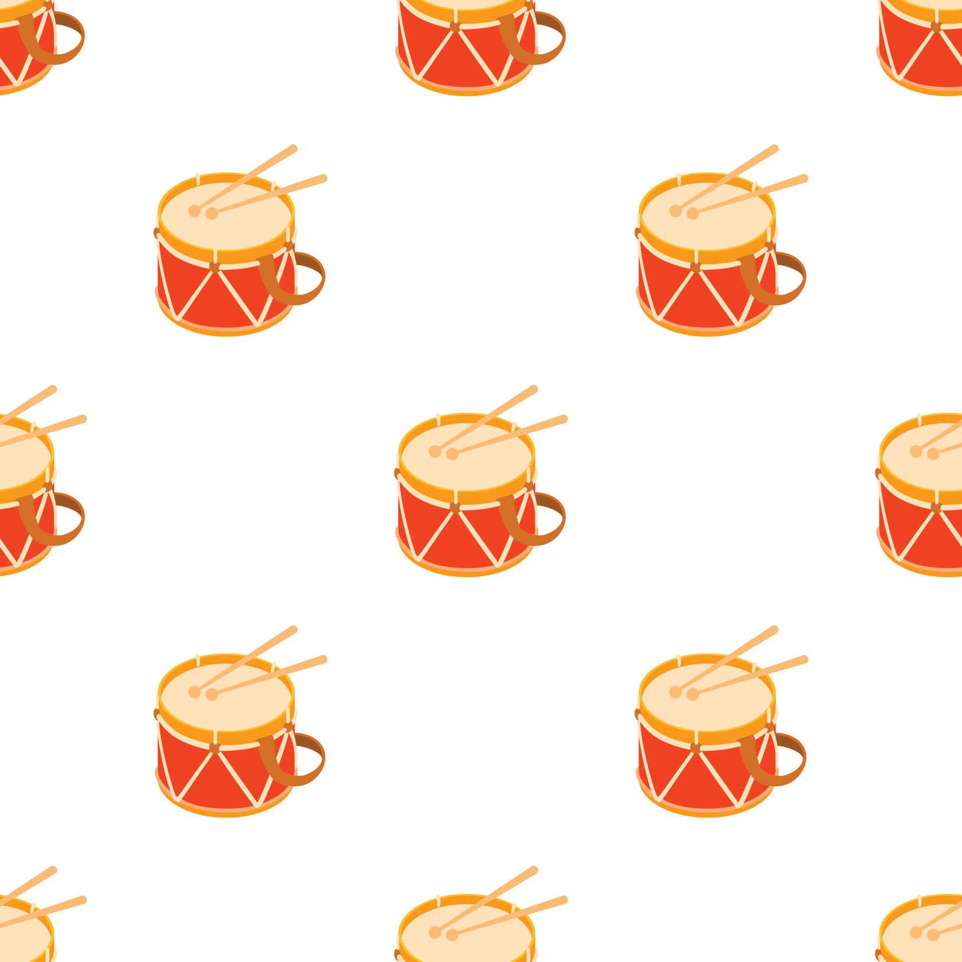 Toy drum pattern seamless vector 15066125 Vector Art at Vecteezy