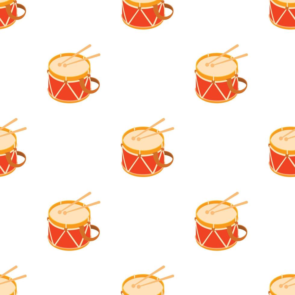 Toy drum pattern seamless vector