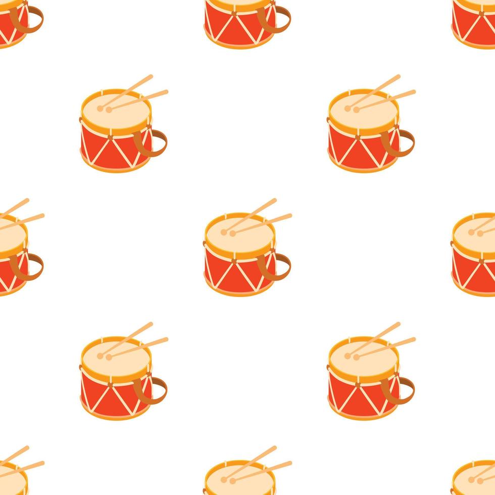 Toy drum pattern seamless vector