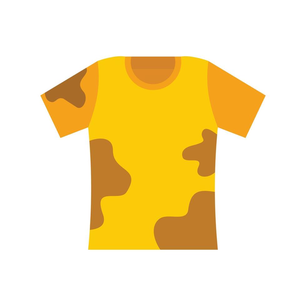 Used kid tshirt icon flat isolated vector