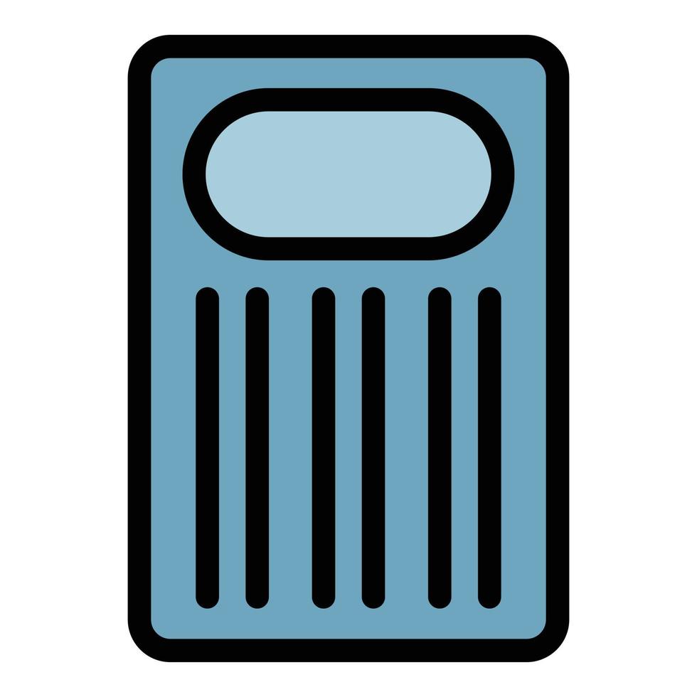 Orthopedic float bed icon color outline vector