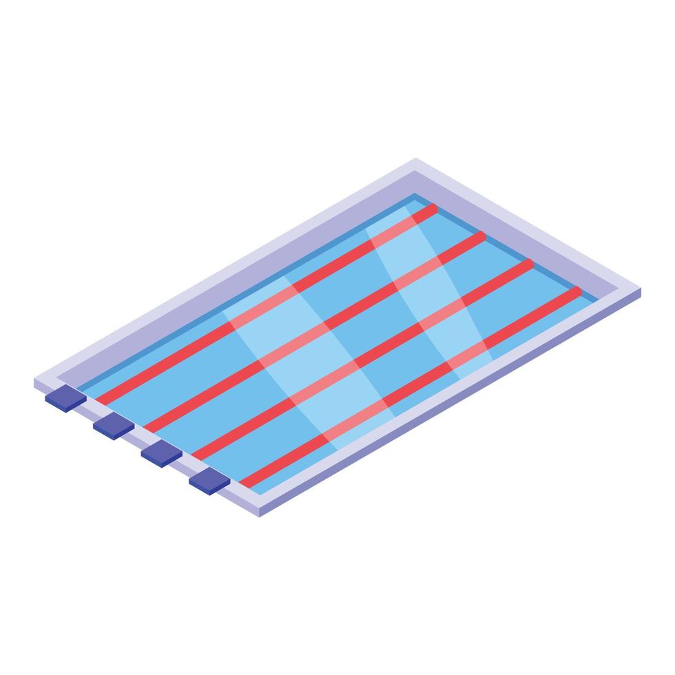 Sport pool icon isometric vector. Water diver vector