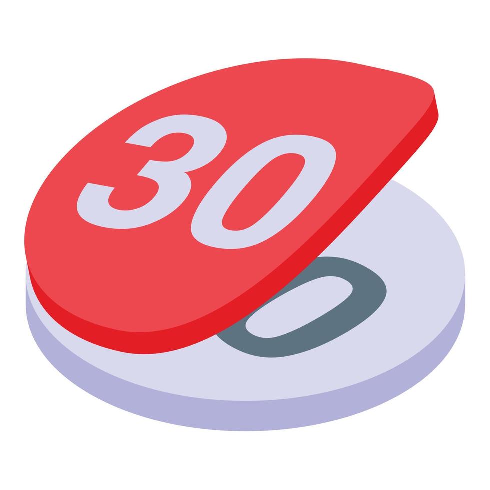 New price promotion icon isometric vector. Sale tag vector