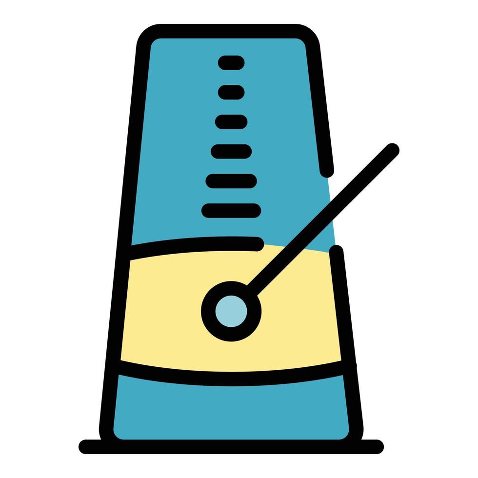 Metronome instrument icon color outline vector 15066680 Vector Art at Vecteezy
