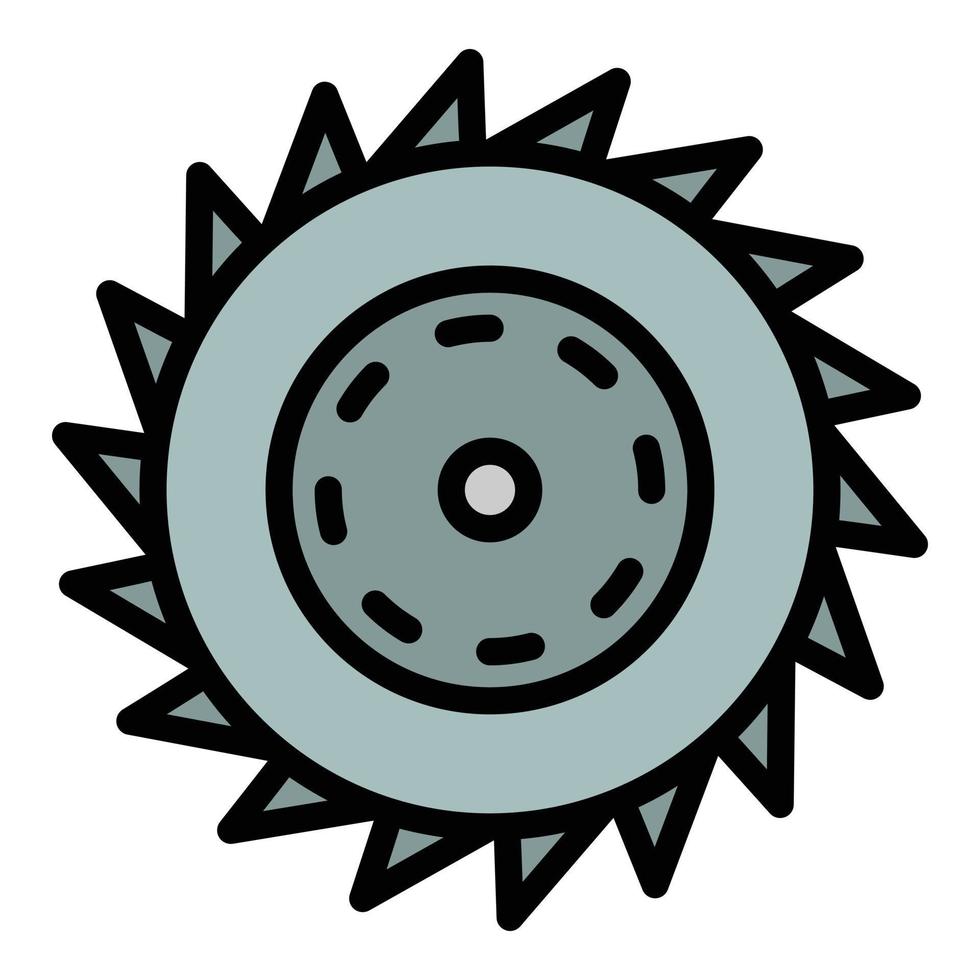 Circular saw blade icon color outline vector 15066746 Vector Art at