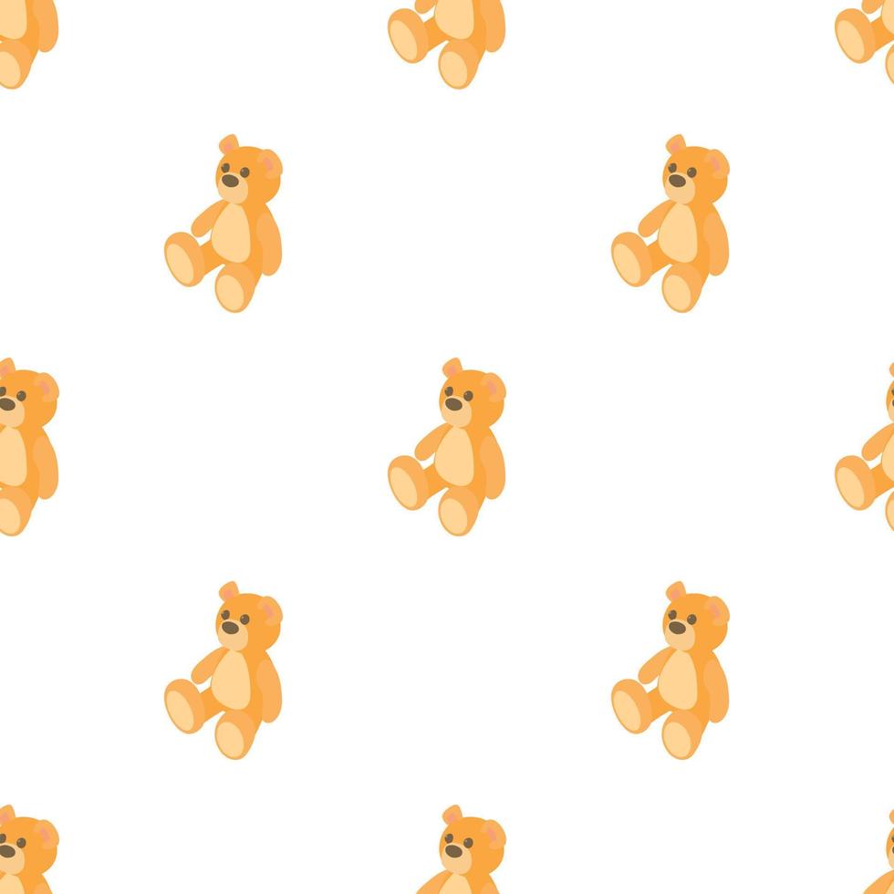 Teddy bear pattern seamless vector