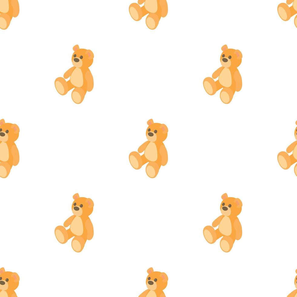 Teddy bear pattern seamless vector