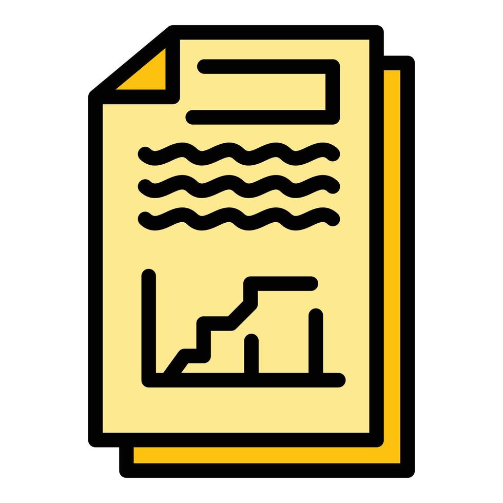 Catalogue icon color outline vector