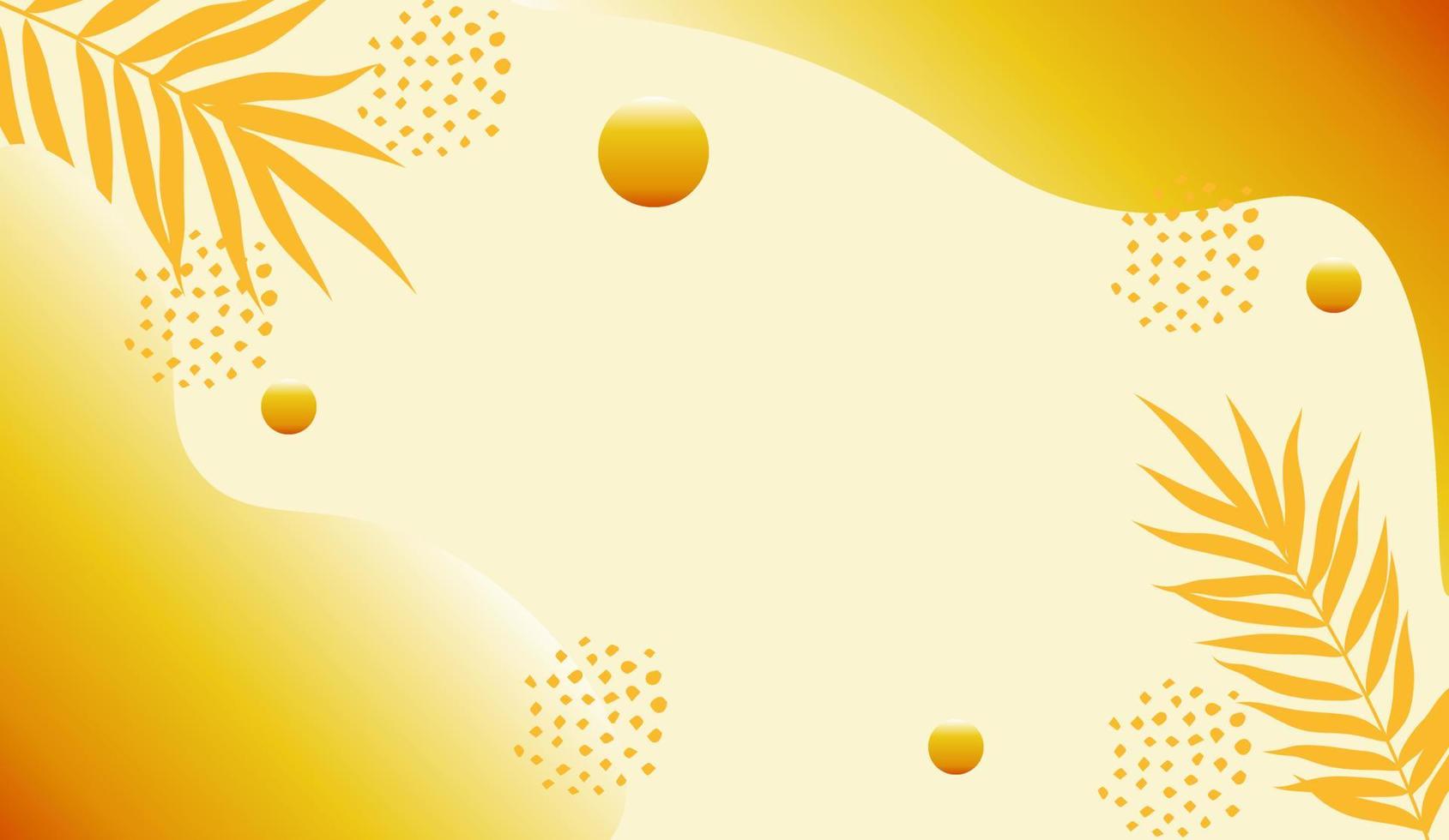 Yellow vector greeting card