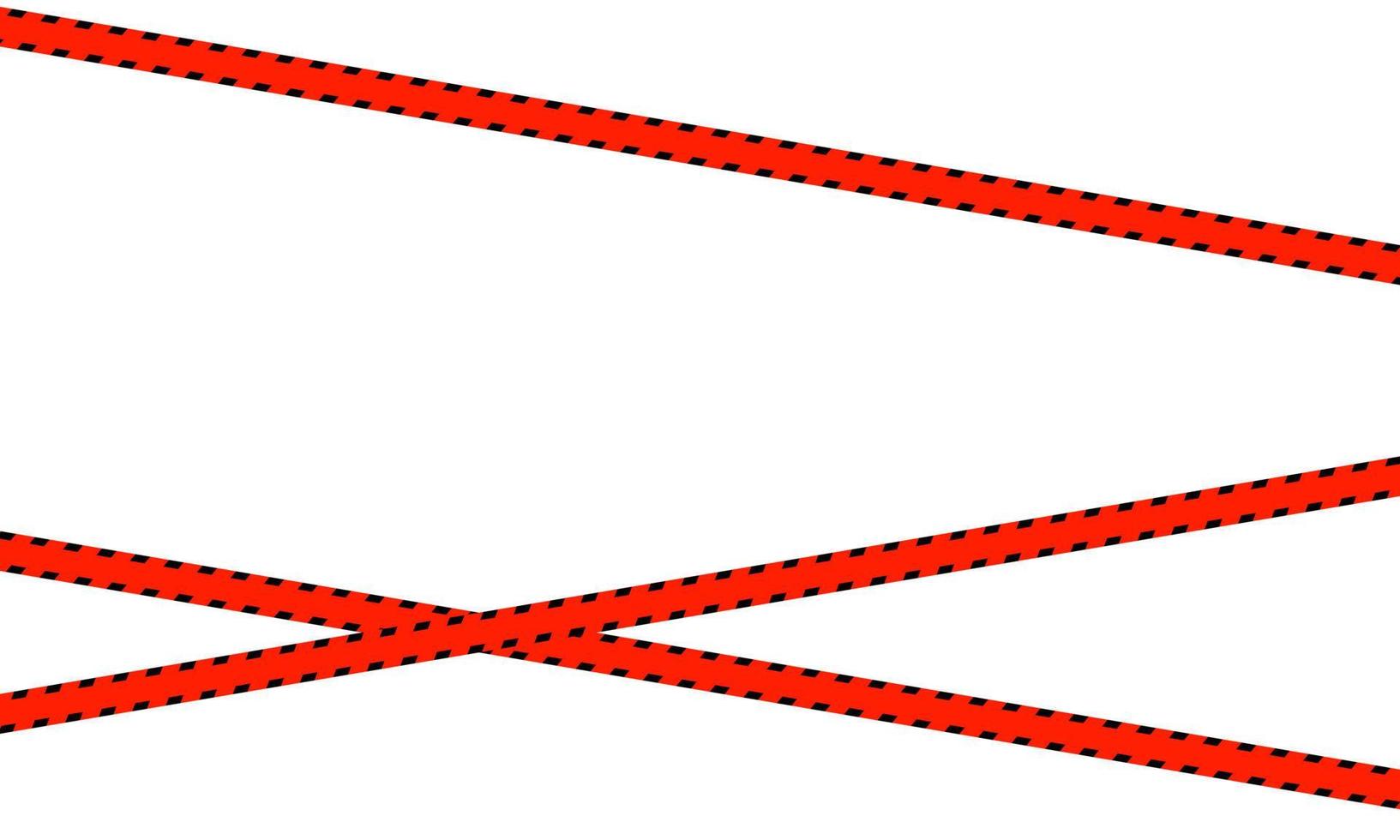 línea negra y roja a rayas vector