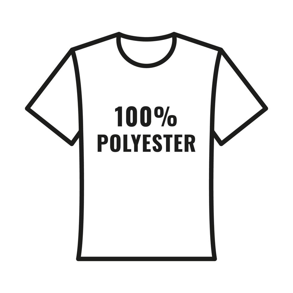 Polyester t-shirt icon vector image