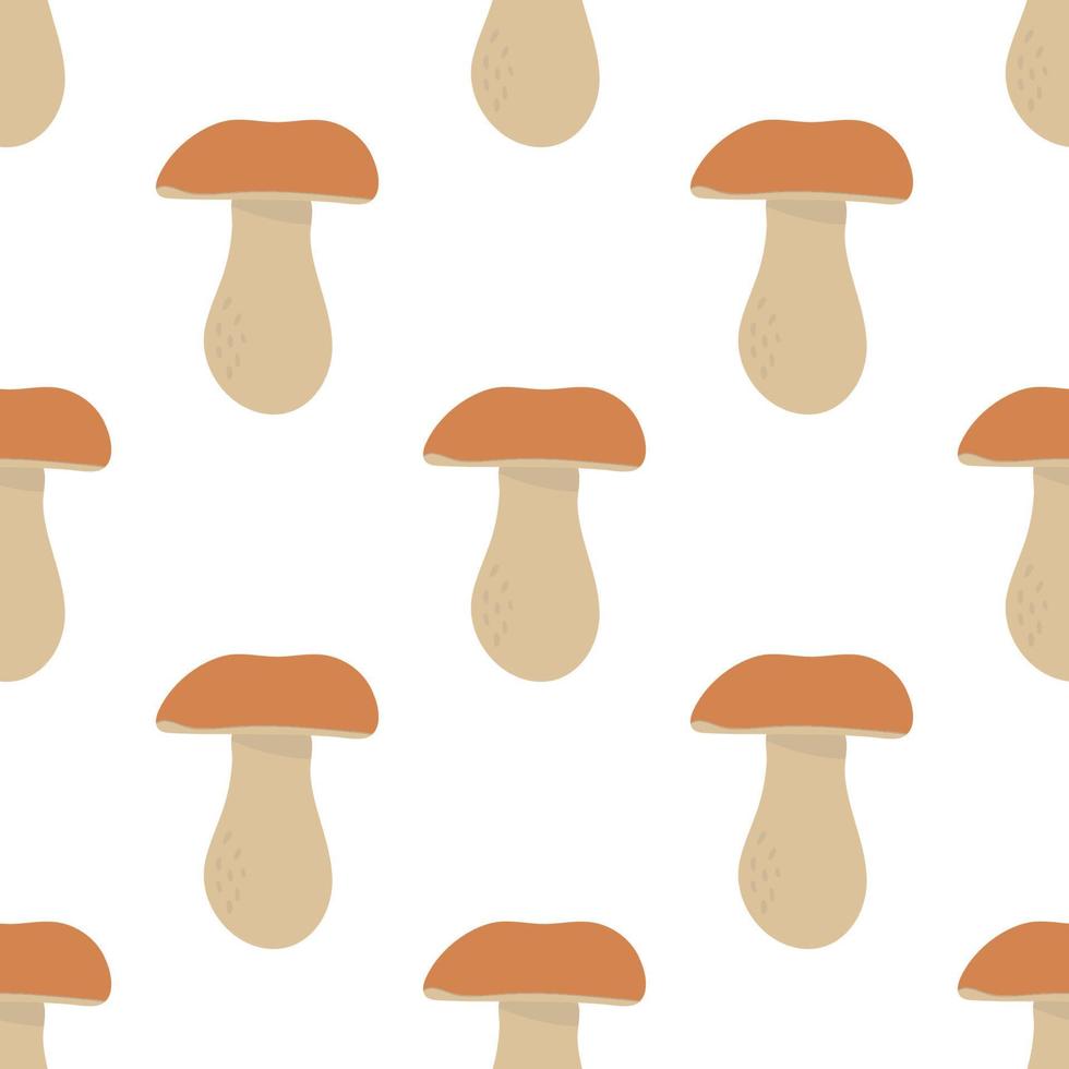 Seamless pattern cartoon mushroom vector illustration