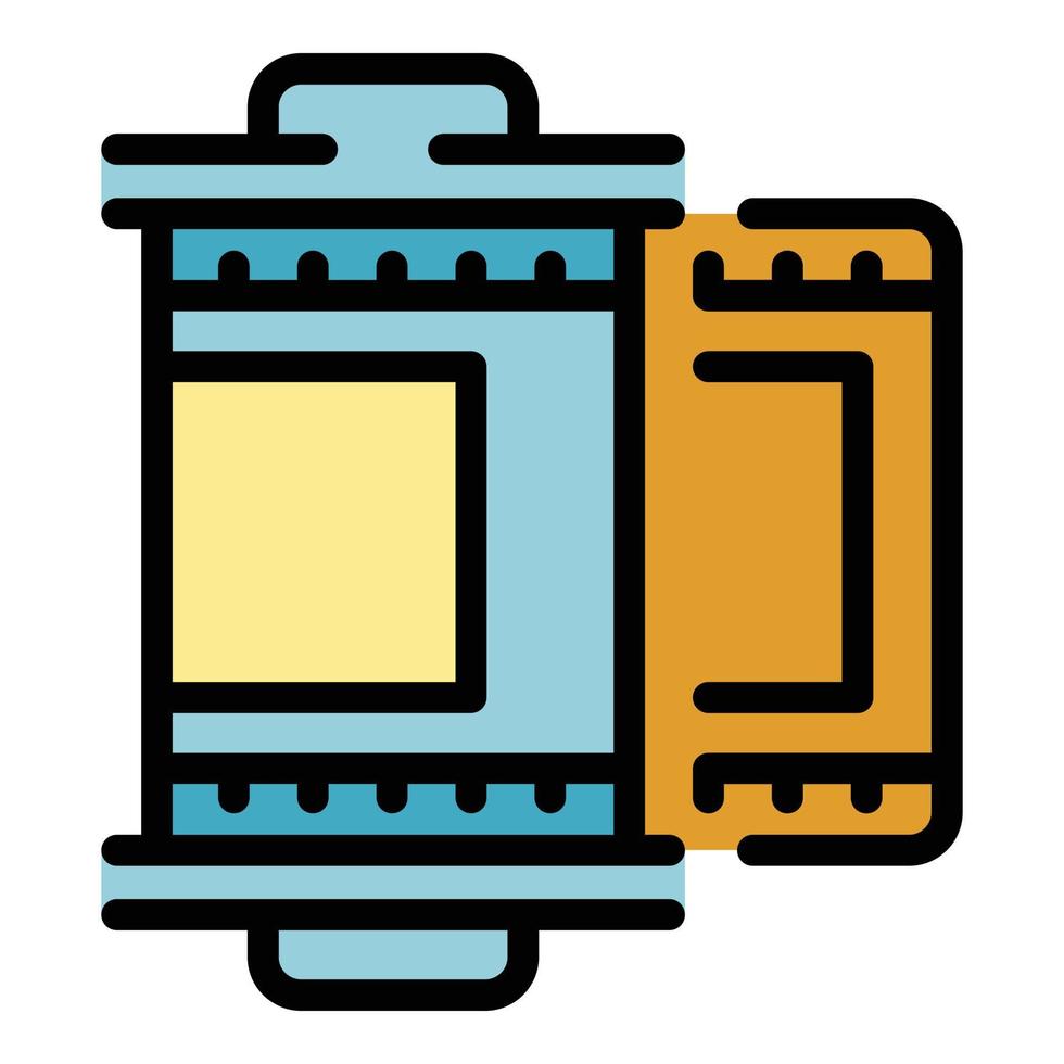 Social project details icon color outline vector