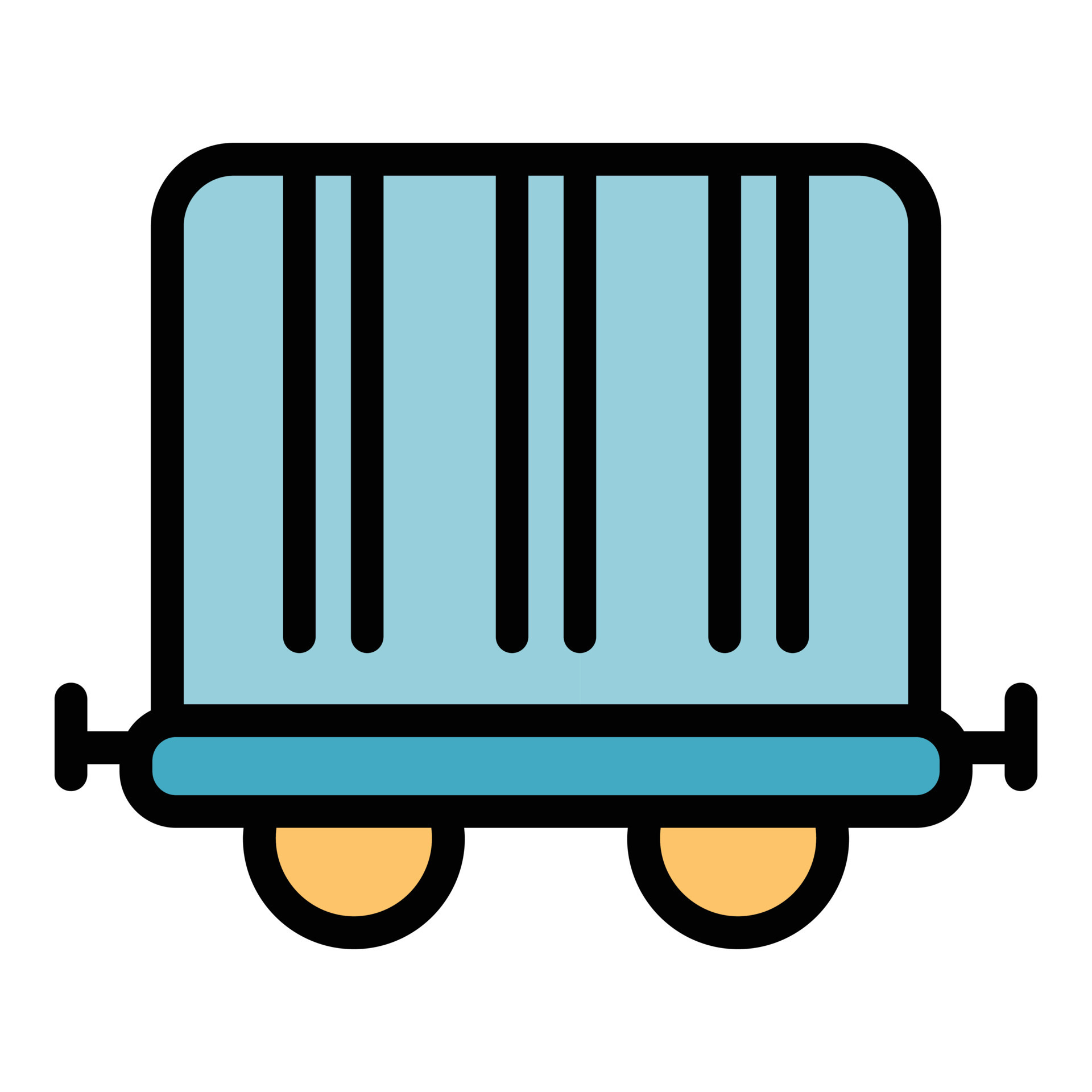 Train boxcar icon color outline vector 15067475 Vector Art at Vecteezy