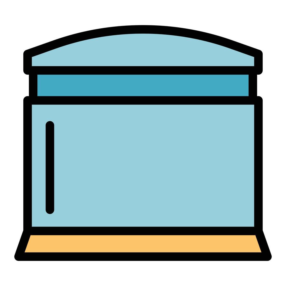 Coffee machine capsule icon color outline vector