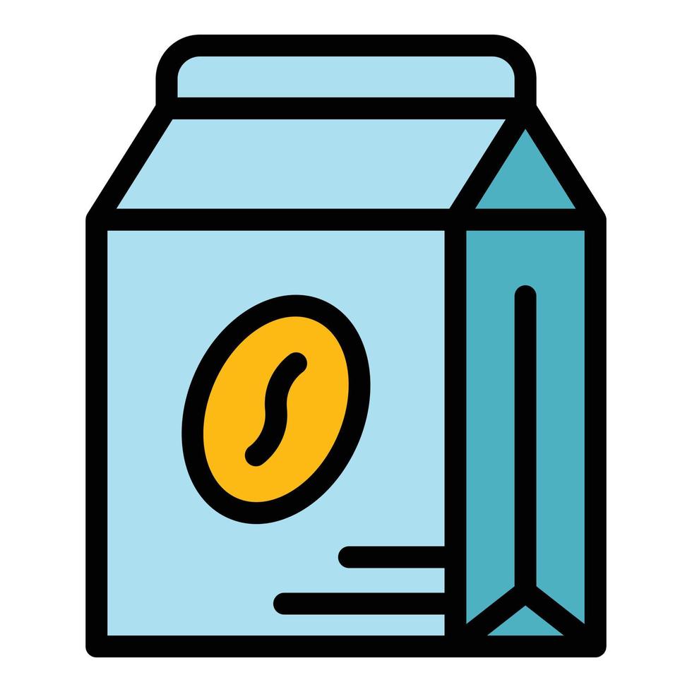 Latte pack icon color outline vector