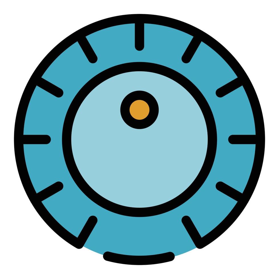 Electricity junction box icon color outline vector