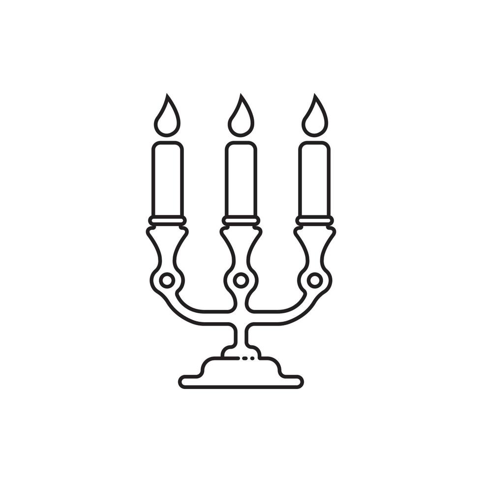 candle icon vector