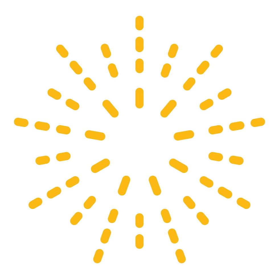 Firework rockets icon color outline vector