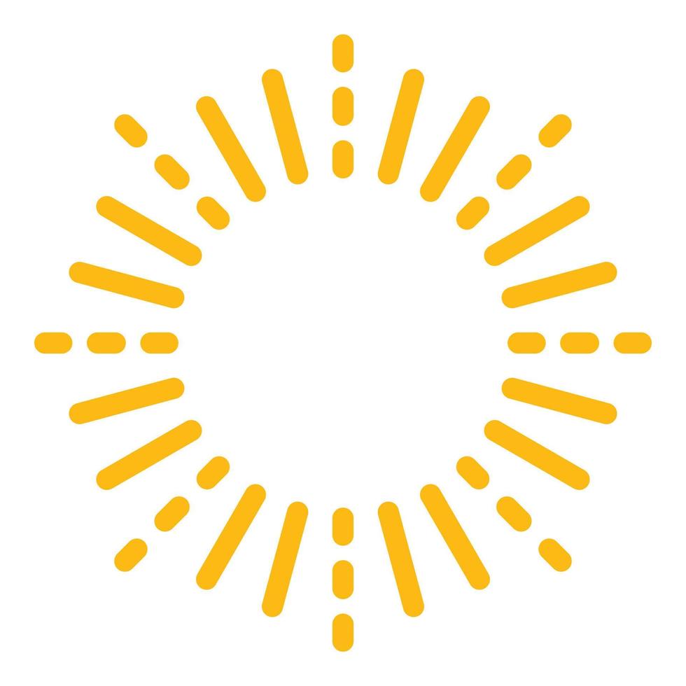 Firework circle icon color outline vector
