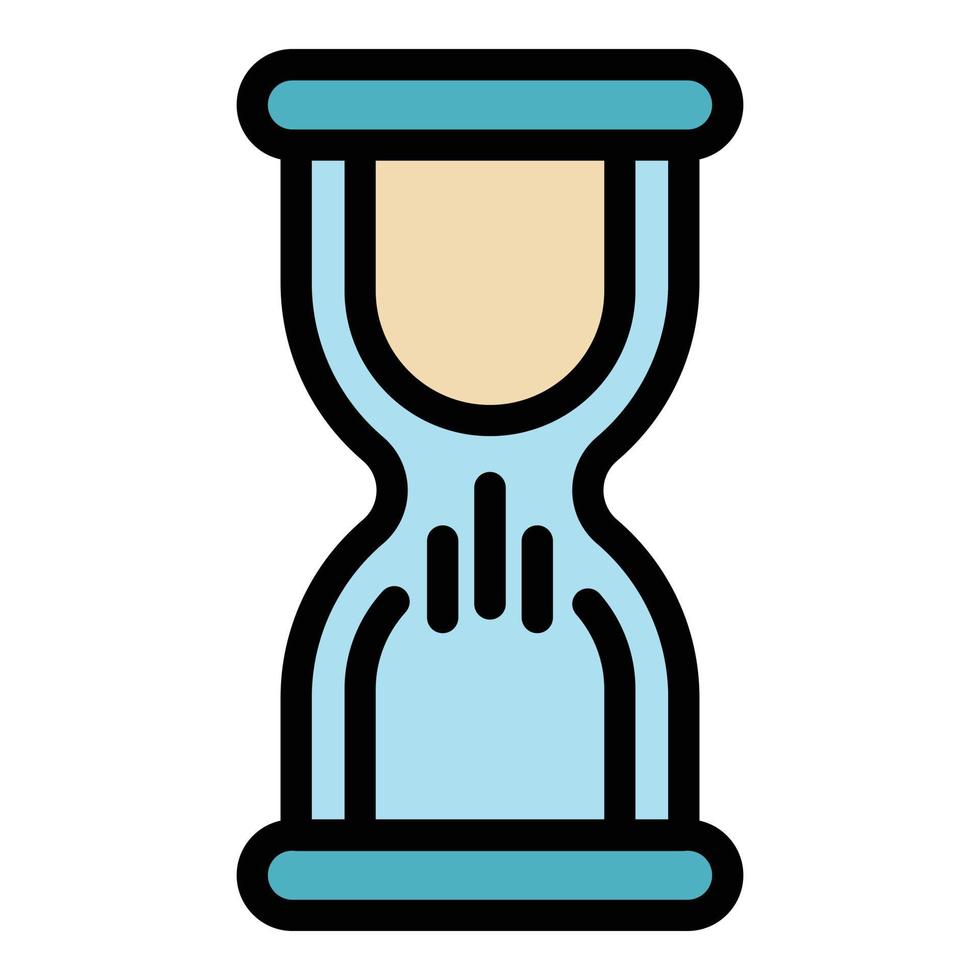 Time management icon color outline vector
