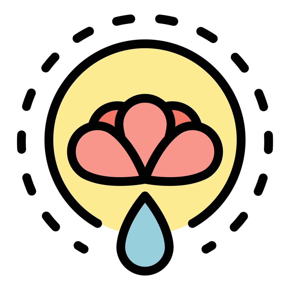 Plant based oil icon color outline vector