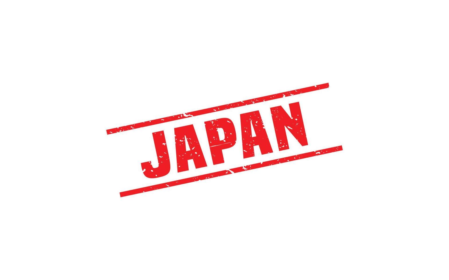 JAPAN stamp rubber with grunge style on white background vector