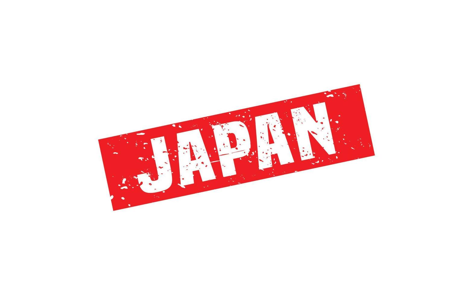 goma de sello de japón con estilo grunge sobre fondo blanco vector