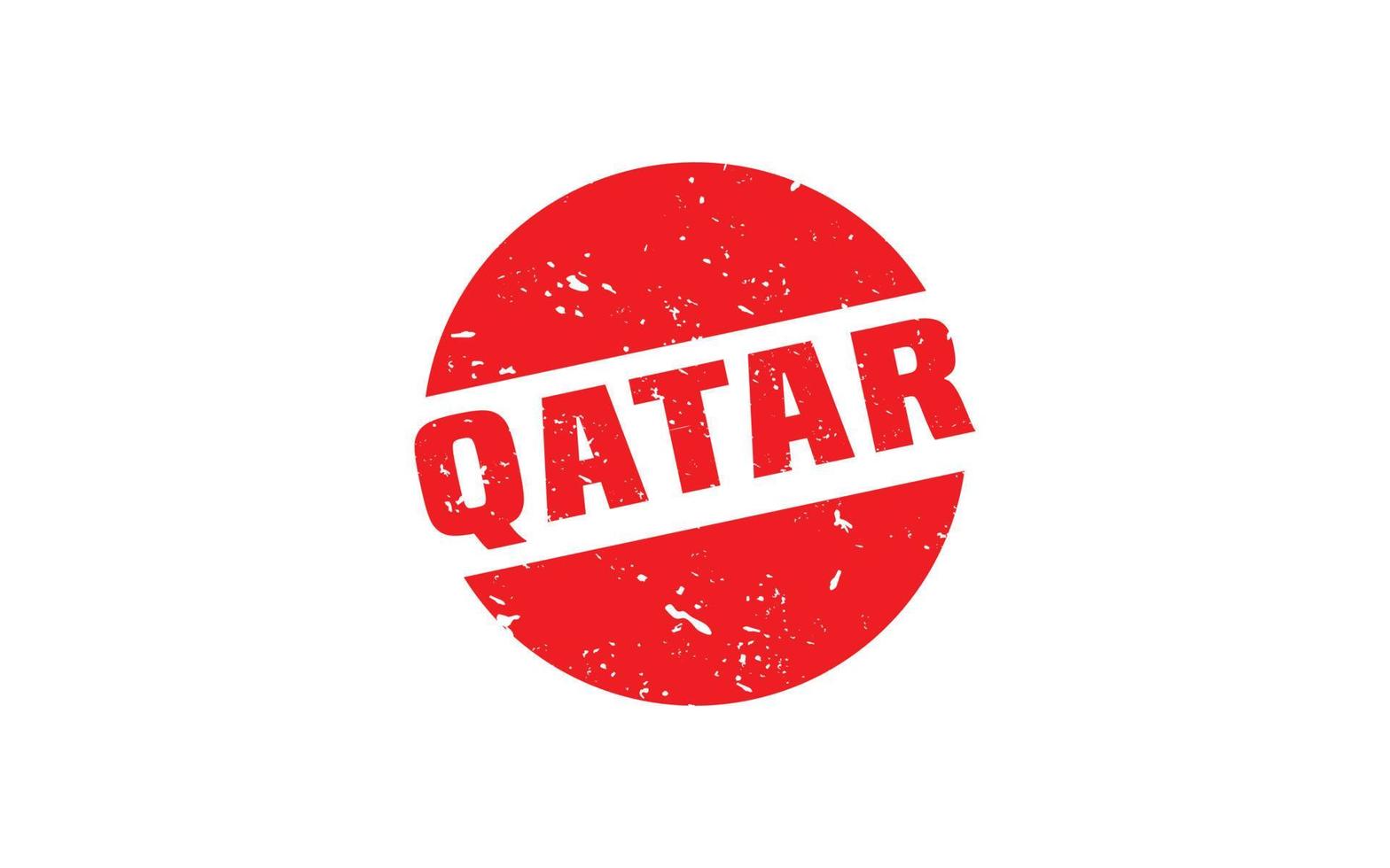 goma de sello qatar con estilo grunge sobre fondo blanco vector