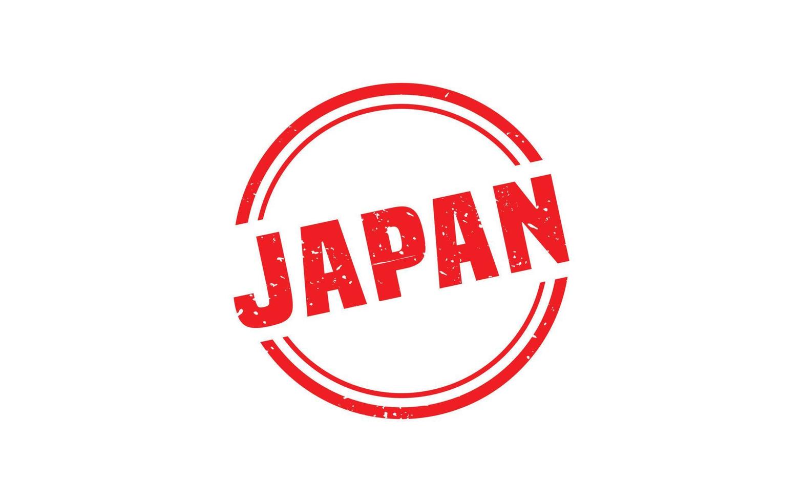 JAPAN stamp rubber with grunge style on white background vector