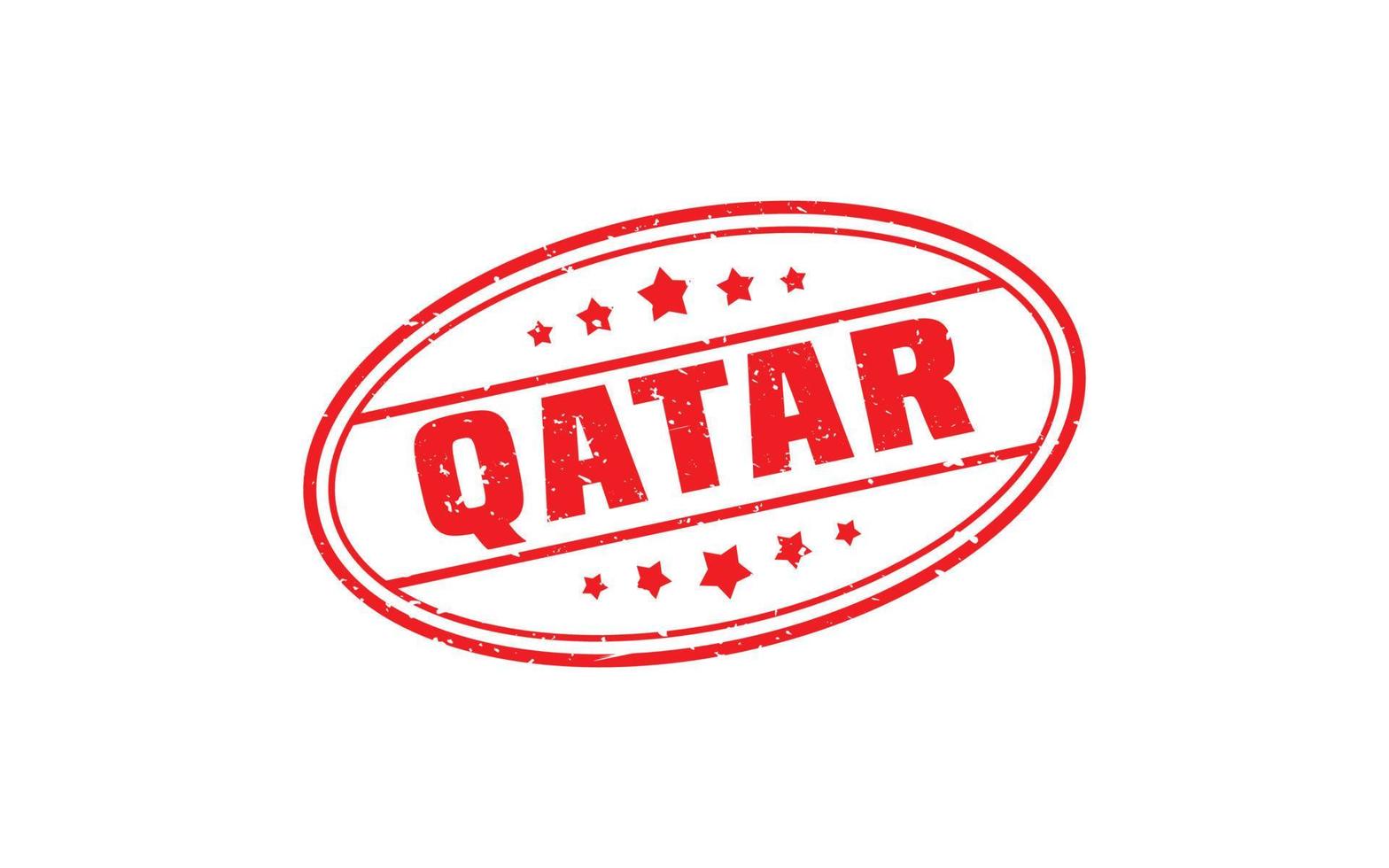 goma de sello qatar con estilo grunge sobre fondo blanco vector