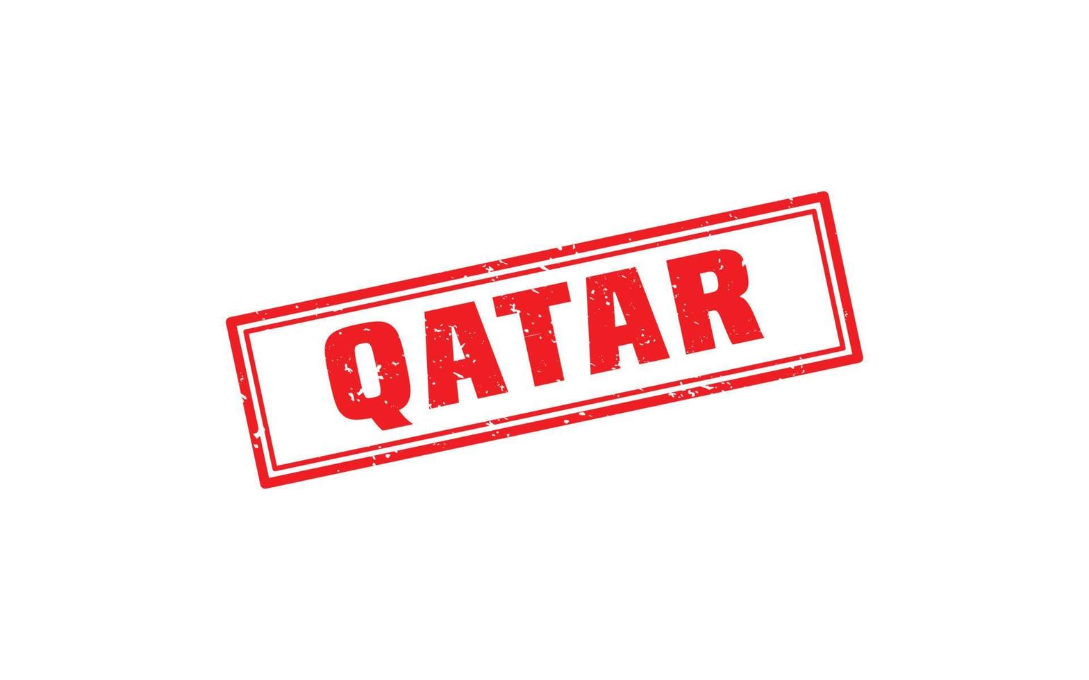 QATAR stamp rubber with grunge style on white background vector