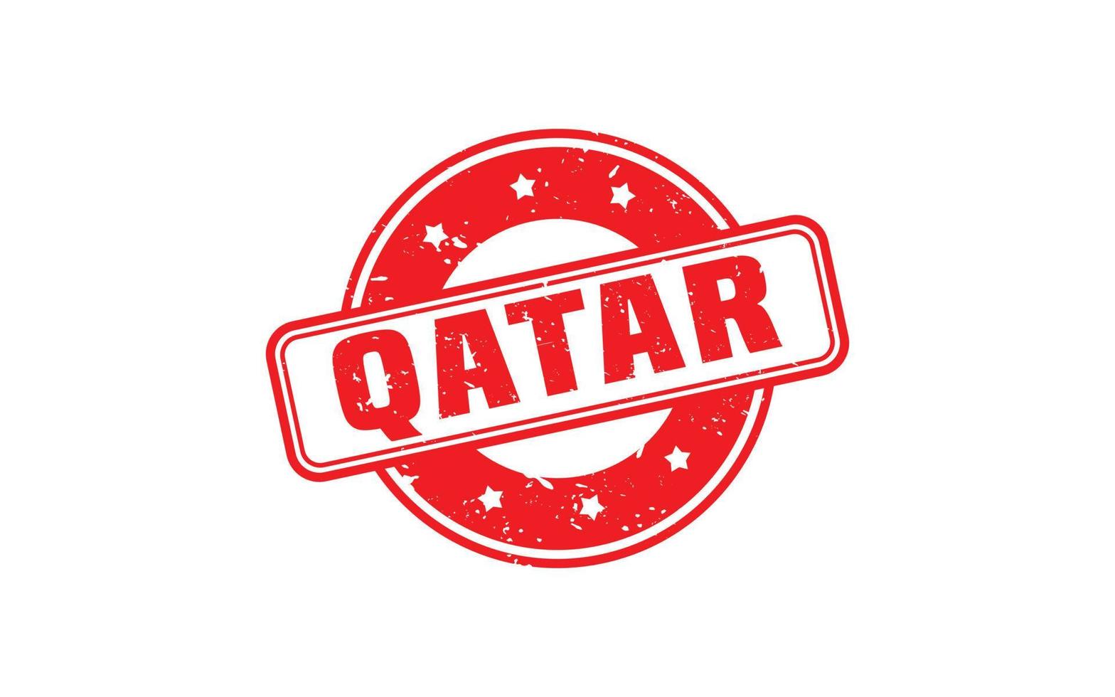 goma de sello qatar con estilo grunge sobre fondo blanco vector