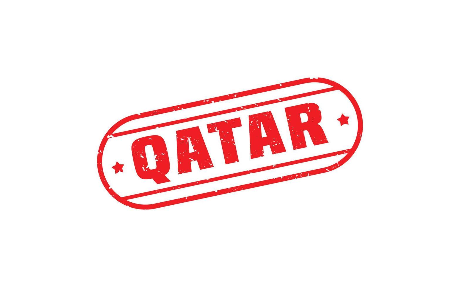 QATAR stamp rubber with grunge style on white background vector