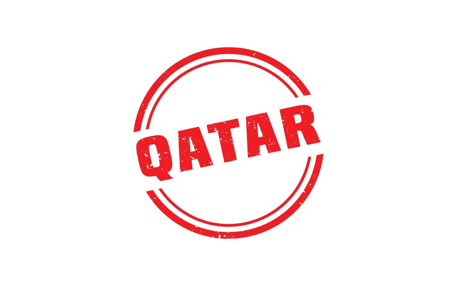 goma de sello qatar con estilo grunge sobre fondo blanco vector