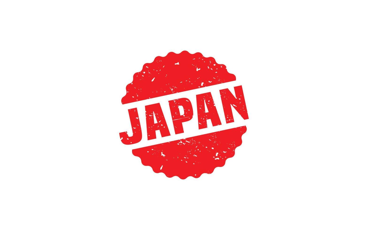 JAPAN stamp rubber with grunge style on white background vector