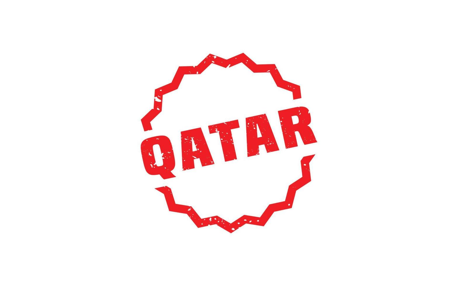 QATAR stamp rubber with grunge style on white background vector