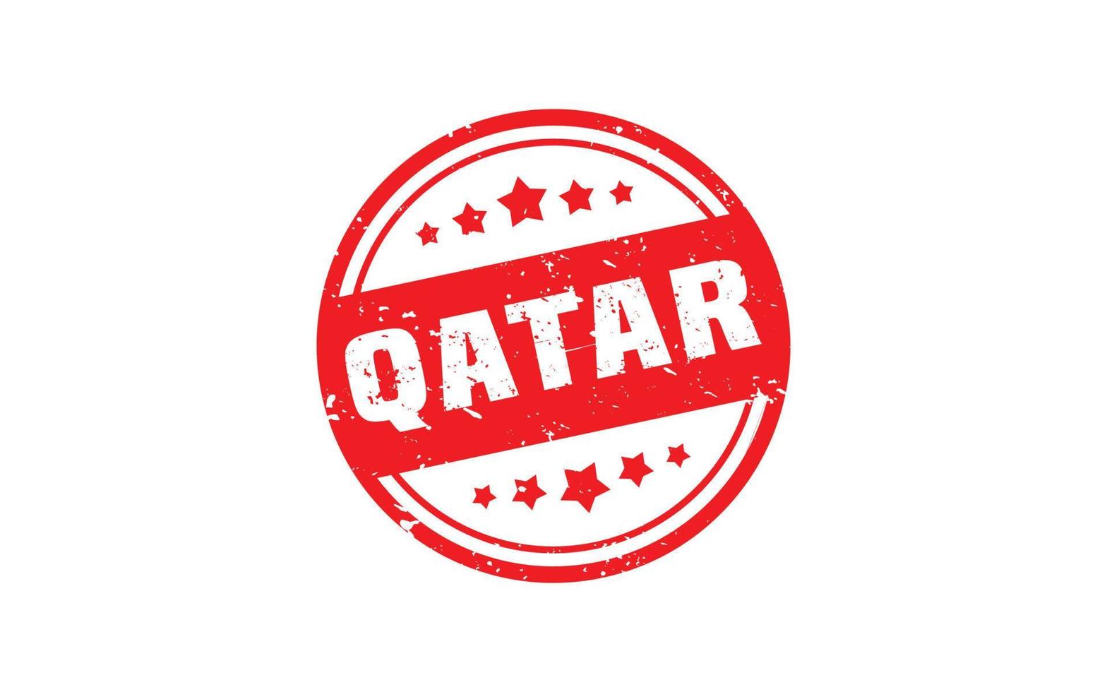 QATAR stamp rubber with grunge style on white background vector